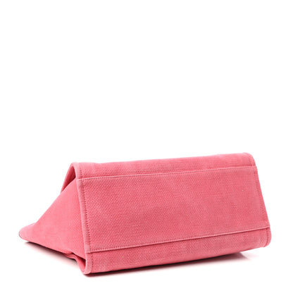 Chanel Canvas Medium Deauville Tote Red 4 of 10