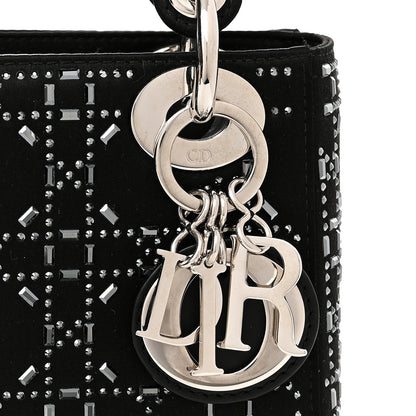 Christian Dior Satin Crystal Cannage Mini Lady Dior Black 7 of 10