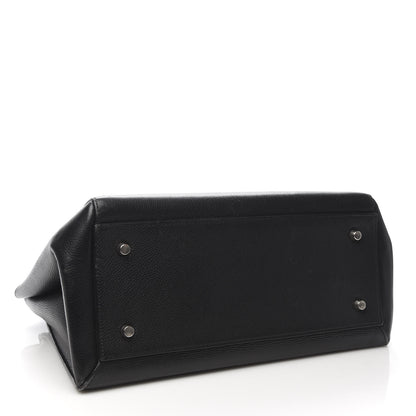 Celine Supple Calfskin Medium Edge Shoulder Bag Black 4 of 13
