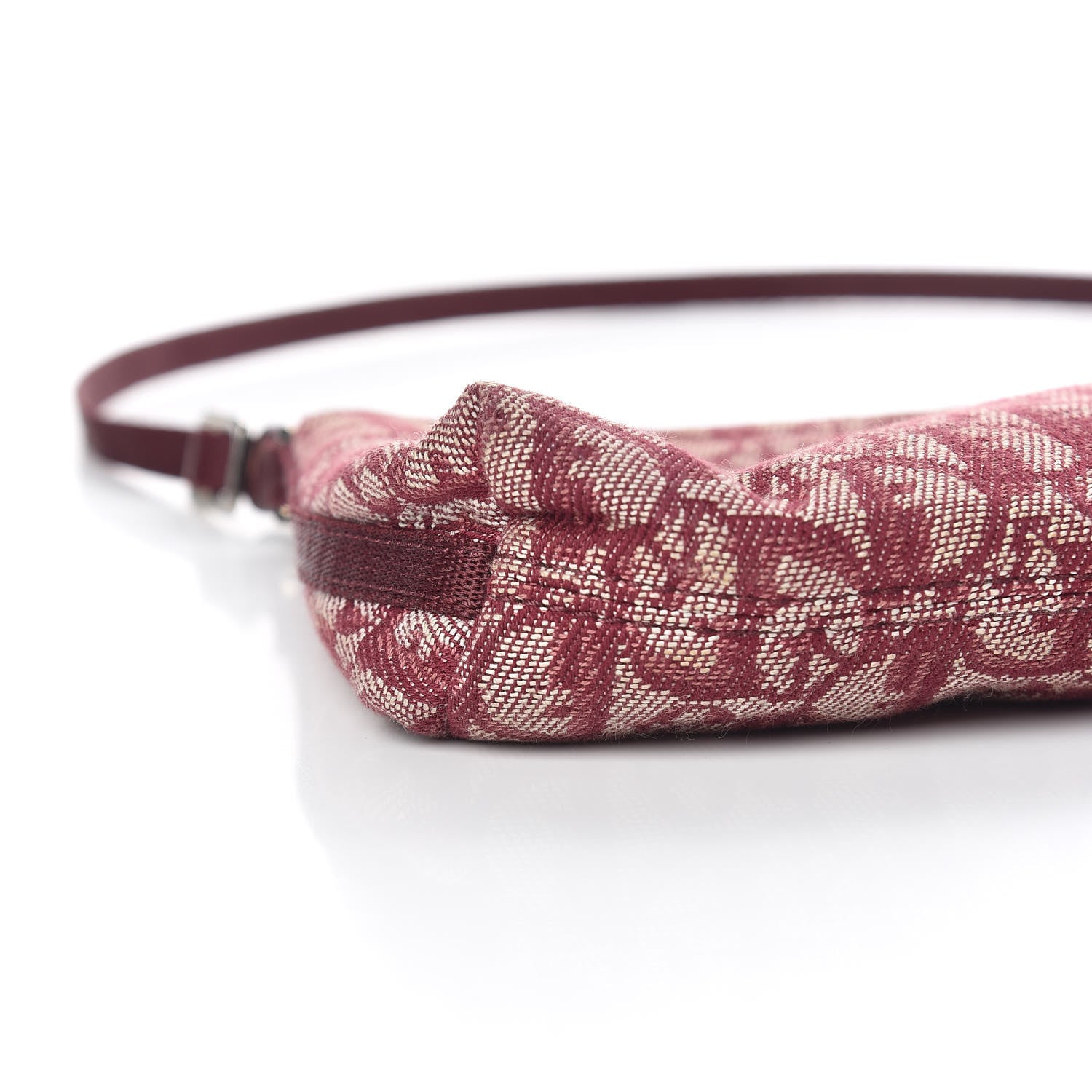 Christian Dior Monogram Shoulder Bag Pochette Burgundy 5 of 11