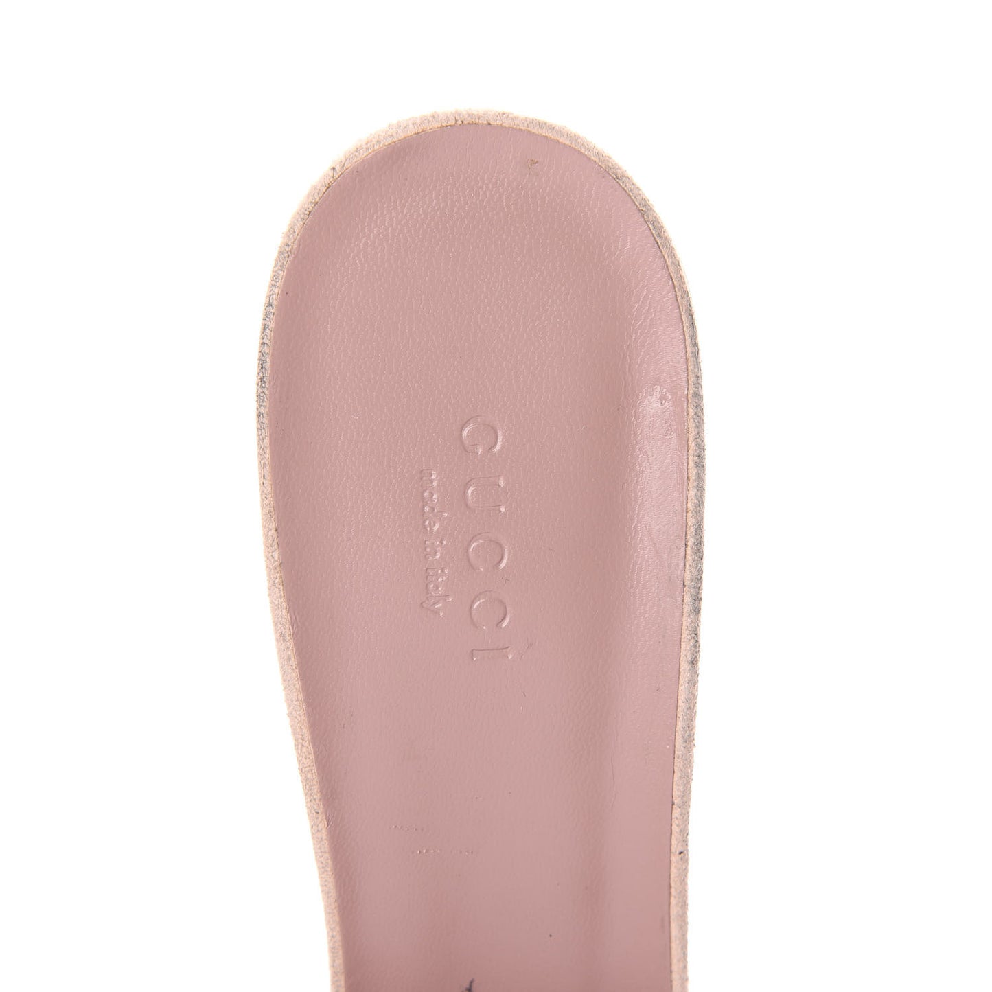 Suede Crystal Maxine Horsebit Slide Sandals 39 Blush Pink