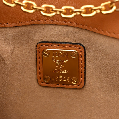 MCM Visetos Small Millie Crossbody Bag Cognac 6 of 8