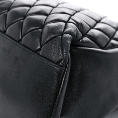 Chanel Lambskin Quilted Medium New Bubble North South Tote Black 11 of 16