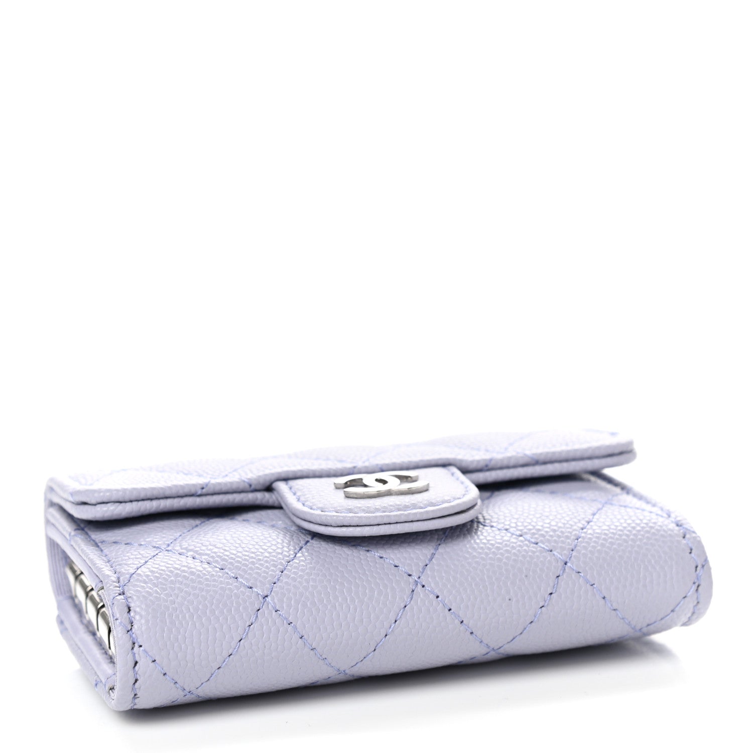 Chanel Caviar Quilted Classic 4 Key Holder Wallet Light Purple 4 of 7