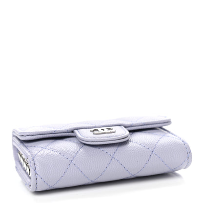 Chanel Caviar Quilted Classic 4 Key Holder Wallet Light Purple 4 of 7