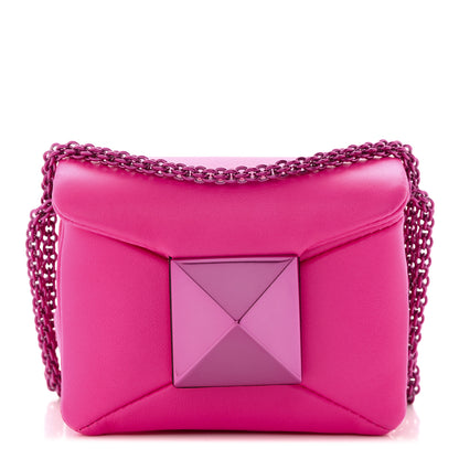 Valentino Garavani Nappa Tonal Monochrome Micro One Stud Chain Bag Pink PP 1 of 11