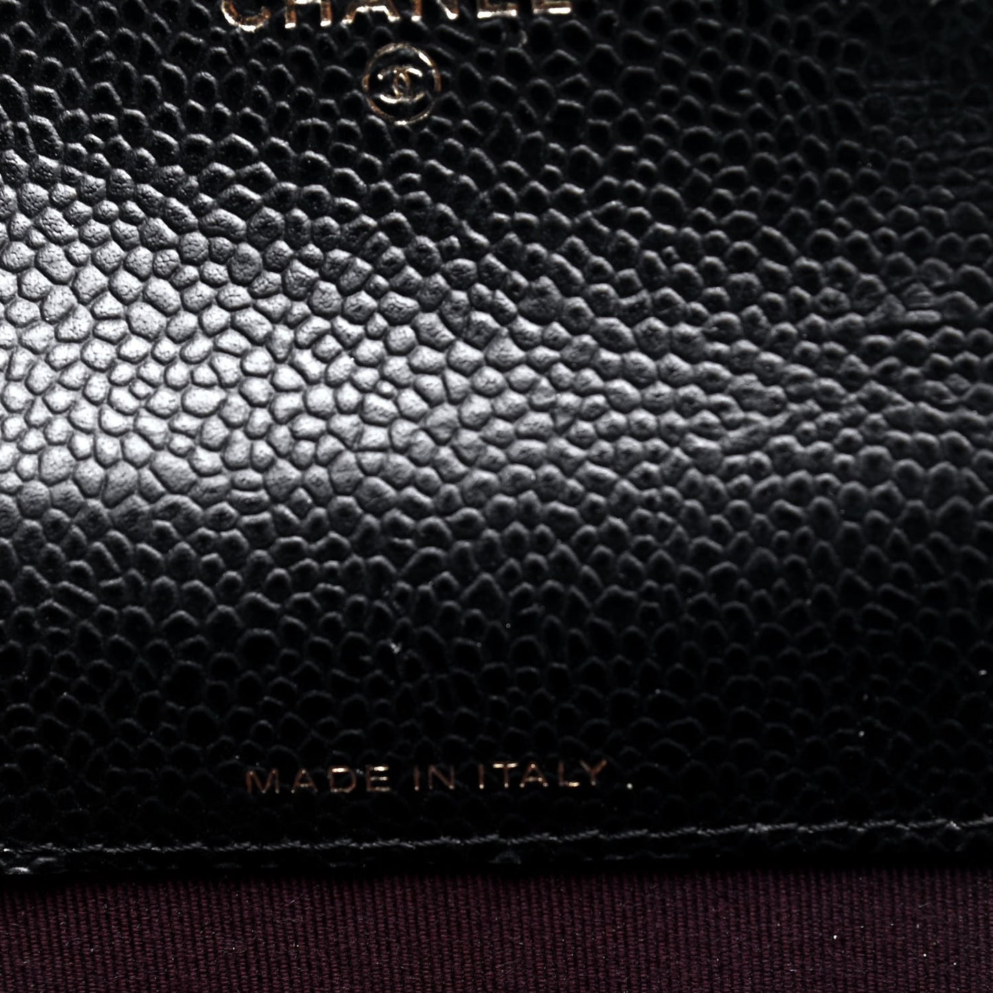 Caviar Quilted Flap Card Holder Black