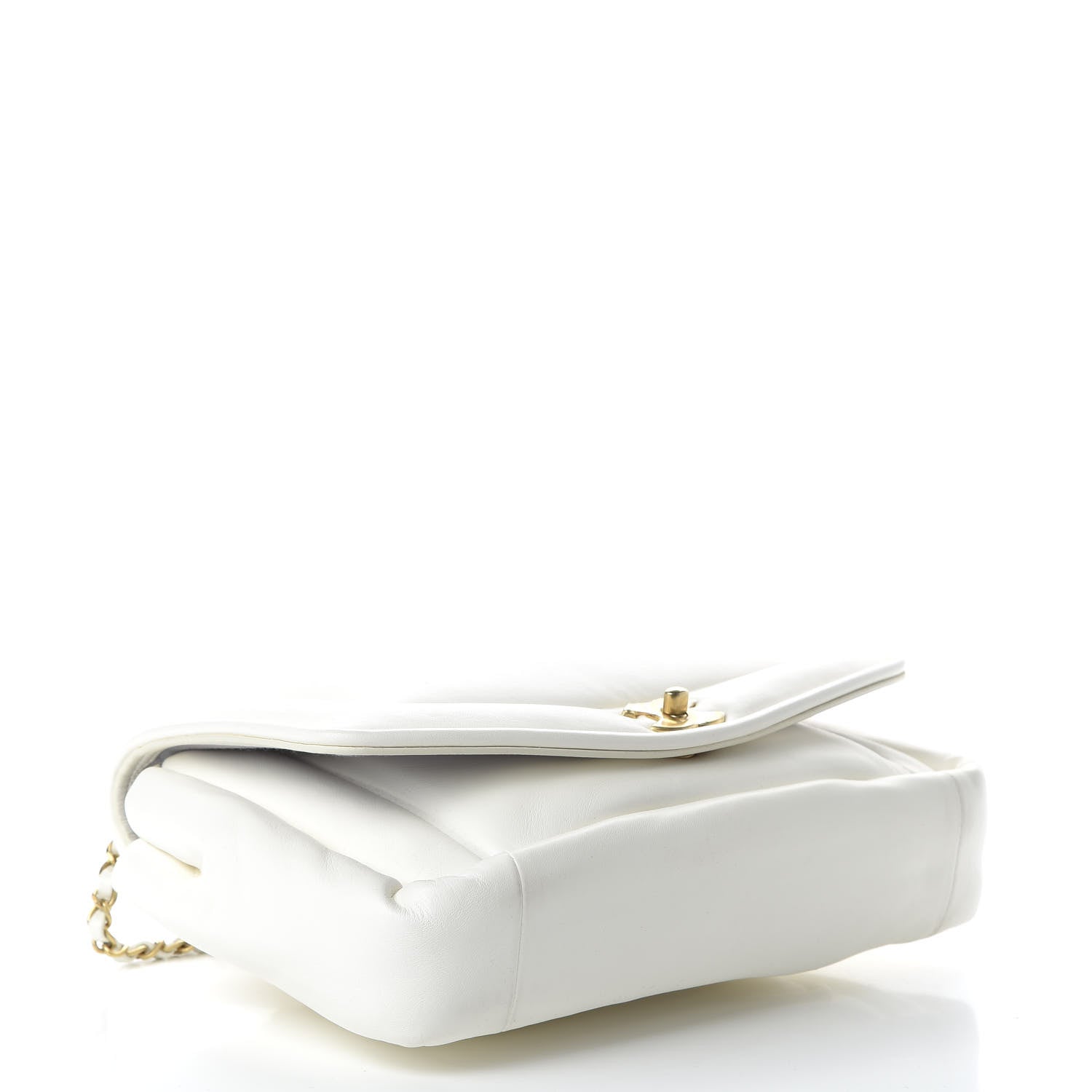 Chanel Lambskin Medium Simply Flap White 4 of 10