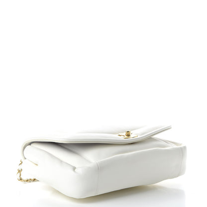 Chanel Lambskin Medium Simply Flap White 4 of 10