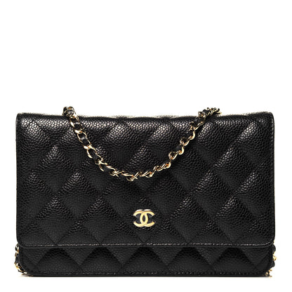 Chanel Caviar Quilted Wallet On Chain WOC Black 1 of 9
