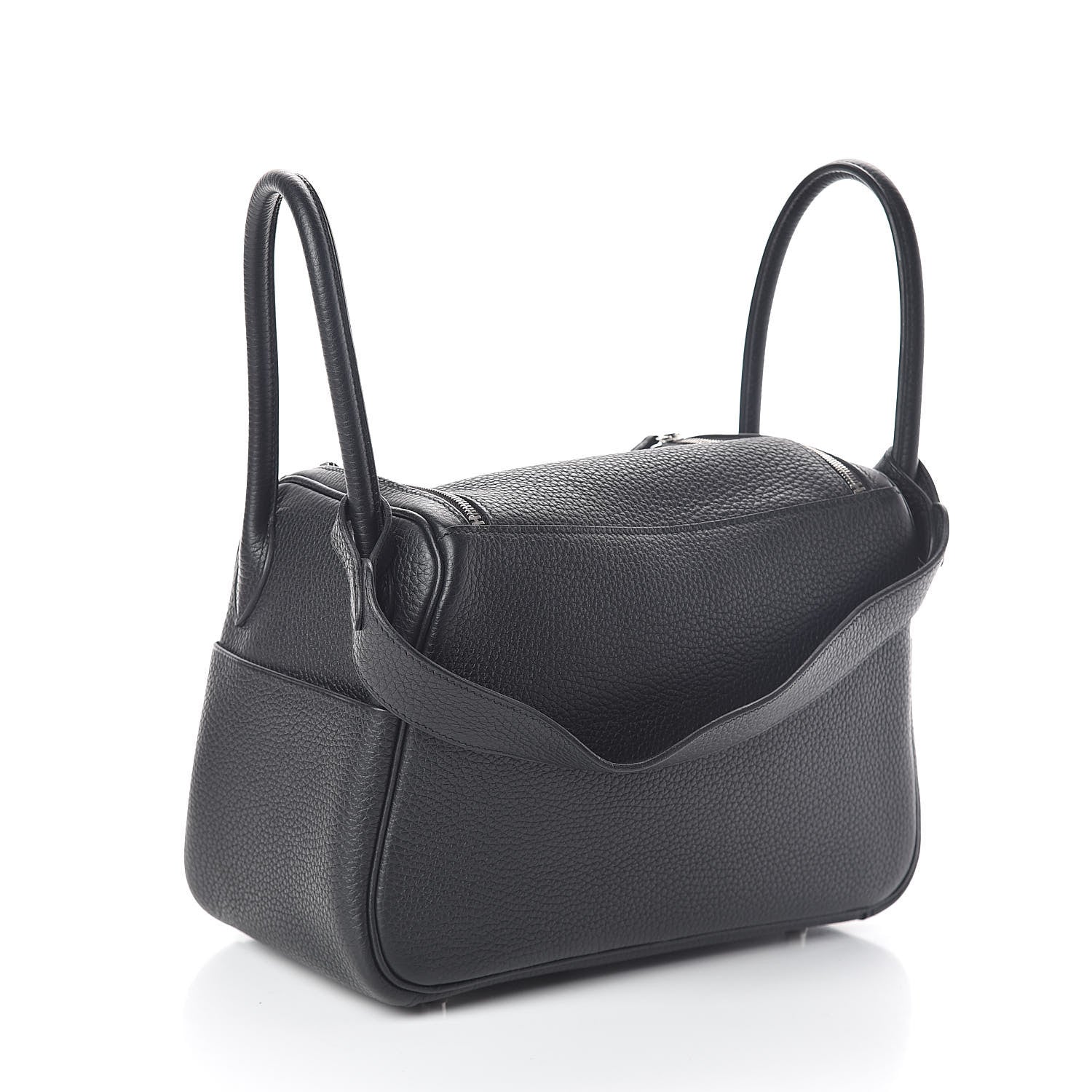 Hermes Taurillon Clemence Lindy 26 Black 3 of 11