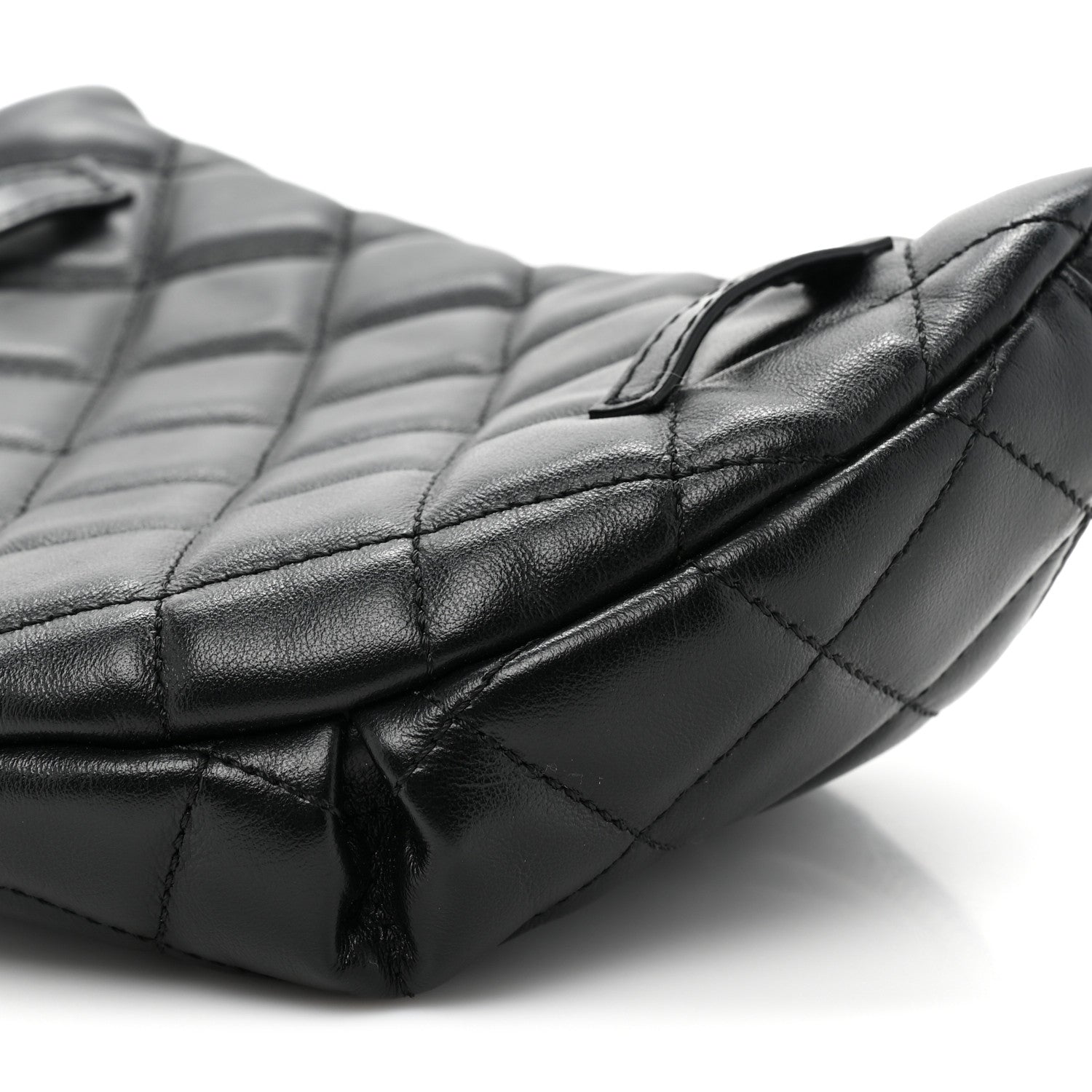Chanel Lambskin Quilted Waist Belt Bag Black 10 of 11