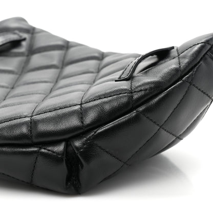 Chanel Lambskin Quilted Waist Belt Bag Black 10 of 11