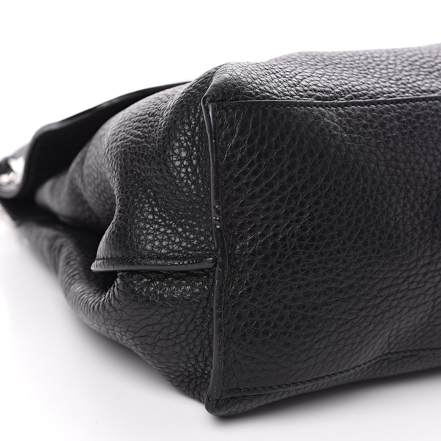 Cellarius Calfskin Medium Bamboo Daily Top Handle Bag Black