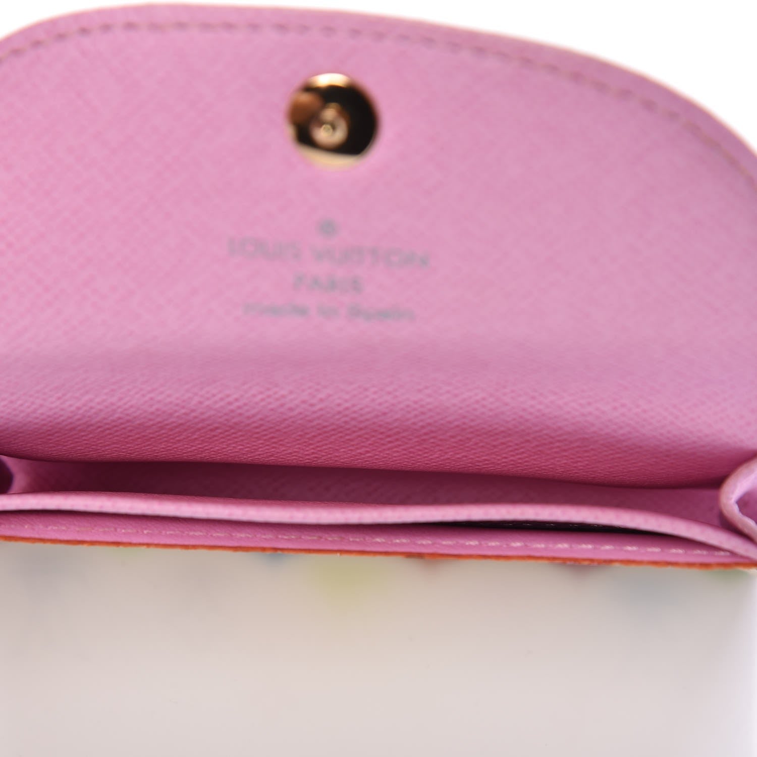 Louis Vuitton Monogram Multicolor Business Card Holder White Litchi 5 of 6