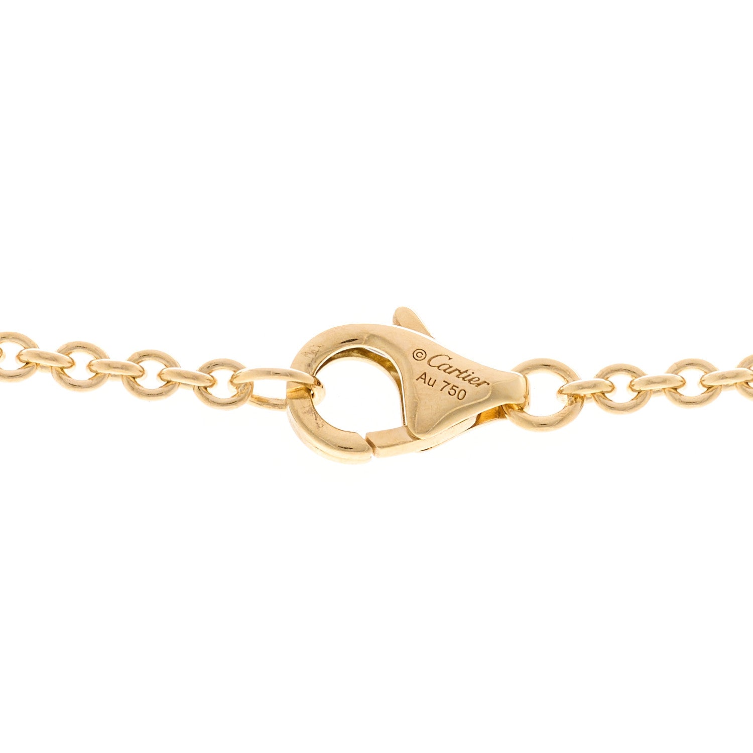 Cartier 18K Yellow Gold Interlocking LOVE Necklace 4 of 5