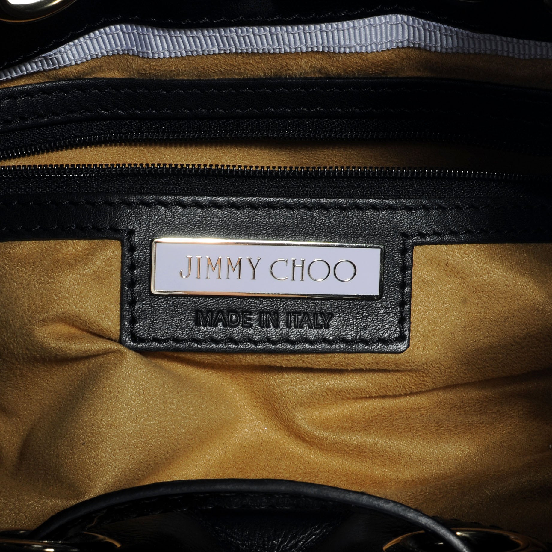 Jimmy Choo Patent Studded Medium Riki Black 6 of 8