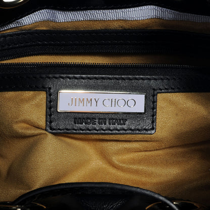 Jimmy Choo Patent Studded Medium Riki Black 6 of 8