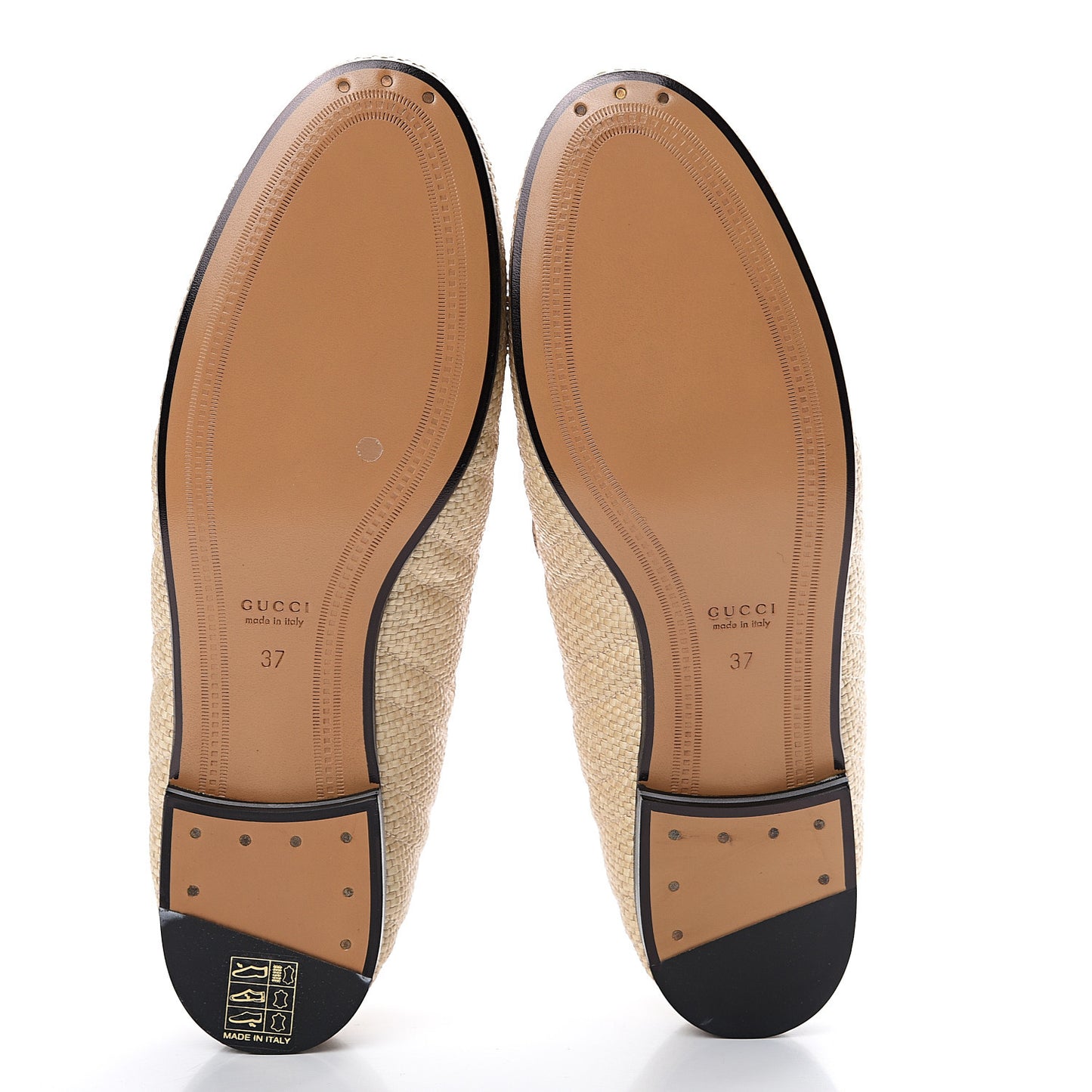 Raffia Elaphe Matelasse Horsebit Womens Jordaan Loafers 37 Natural Cream Brown