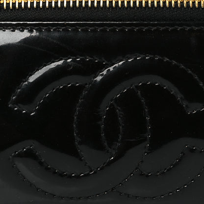 Chanel Patent Vanity Cosmetic Case Black 8 of 10