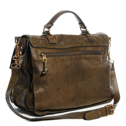 Proenza Schouler Lambskin PS1 Large Satchel Military 3 of 13