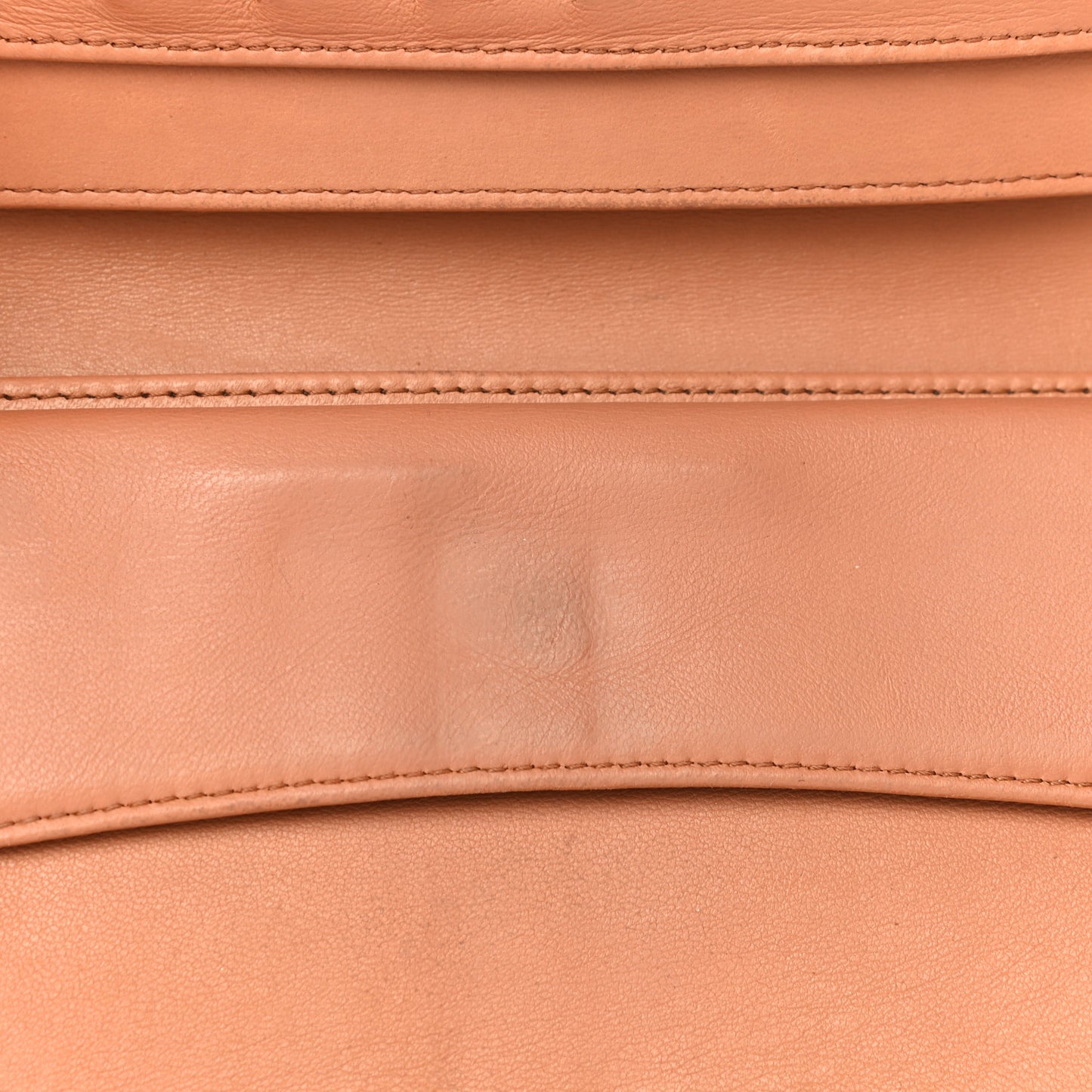 Lambskin Quilted Large Flap Wallet Beige