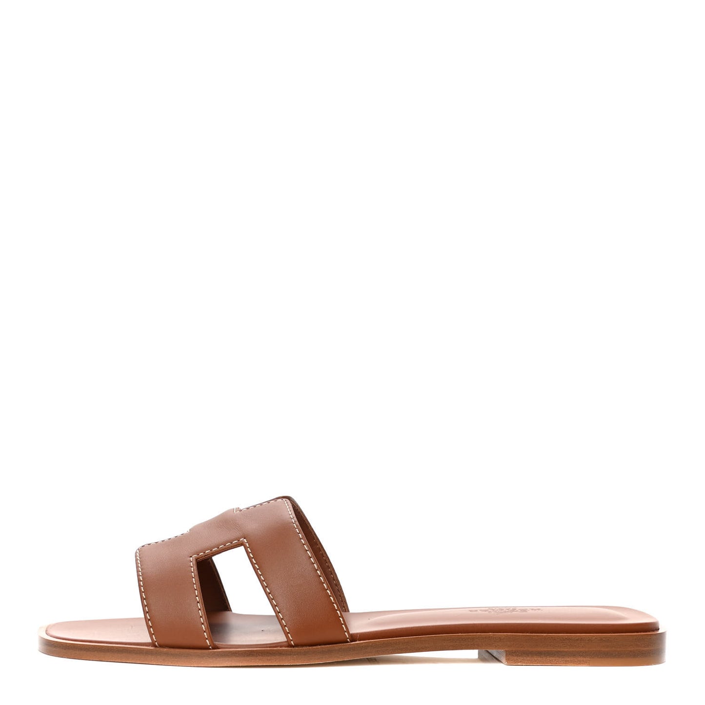 Box Calfskin Oran Sandals 38.5 Gold