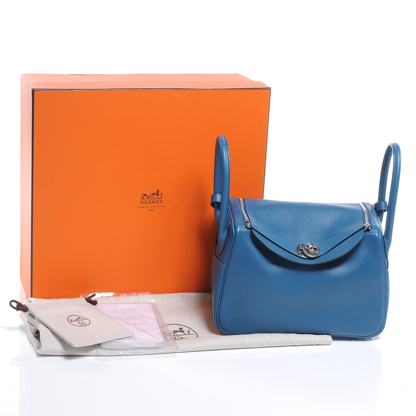 Veau Evercolor Lindy 26 Bleu de Galice