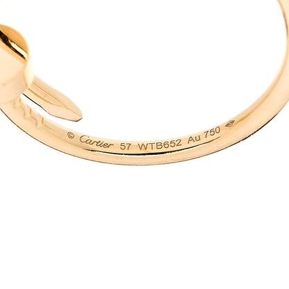Cartier 18K Yellow Gold Small Juste Un Clou Ring 57 8 4 of 5