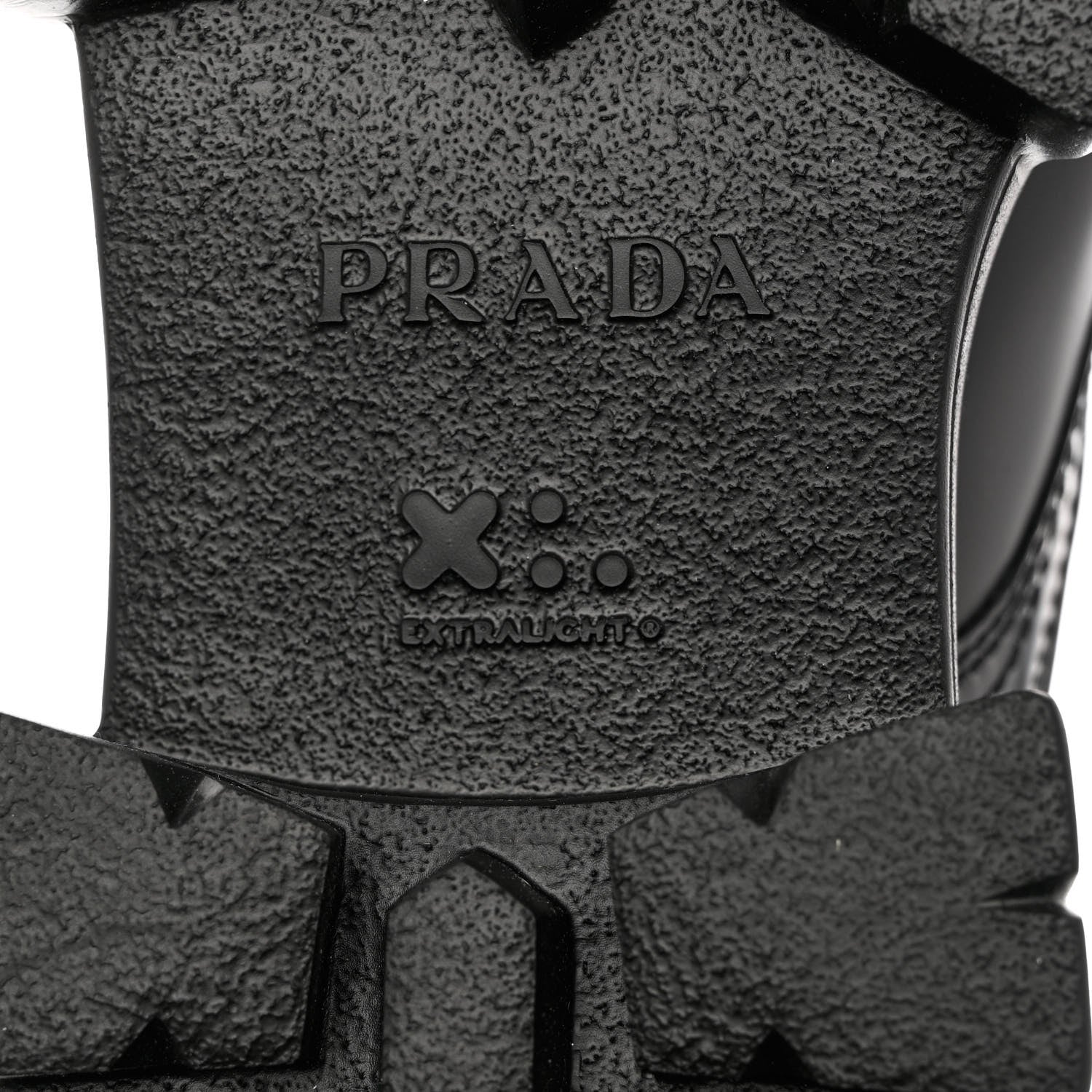 Prada Spazzolato Rois Re-Nylon Metal Triangle Logo Mens Monolith Pouch Pocket 60mm Combat Boots 10 Black 7 of 9