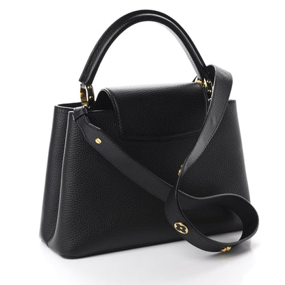 Louis Vuitton Taurillon Mechanical Flowers Smile Capucines PM Black 4 of 10