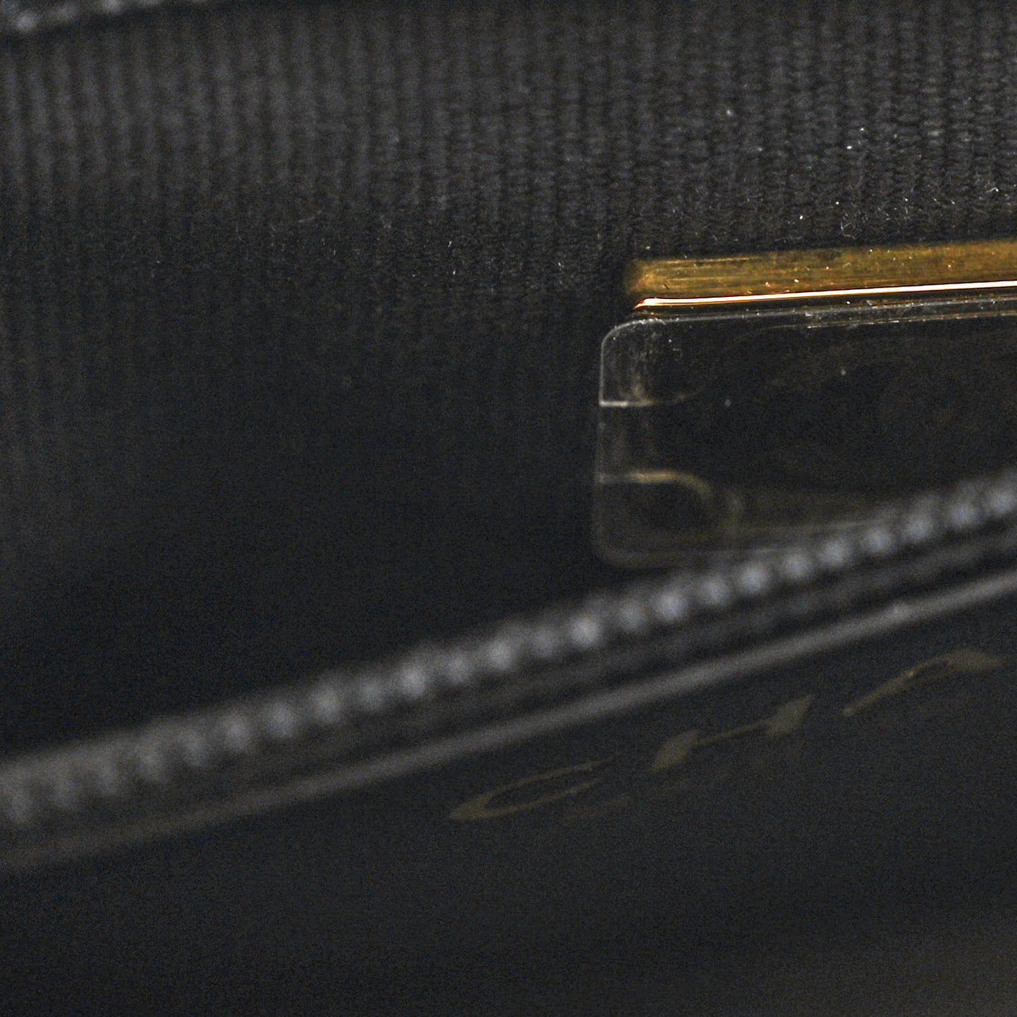 Shiny Aged Calfskin Quilted Nano Kelly Shopper Black
