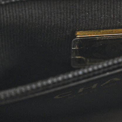 Chanel Shiny Aged Calfskin Quilted Nano Kelly Shopper Black 7 of 11
