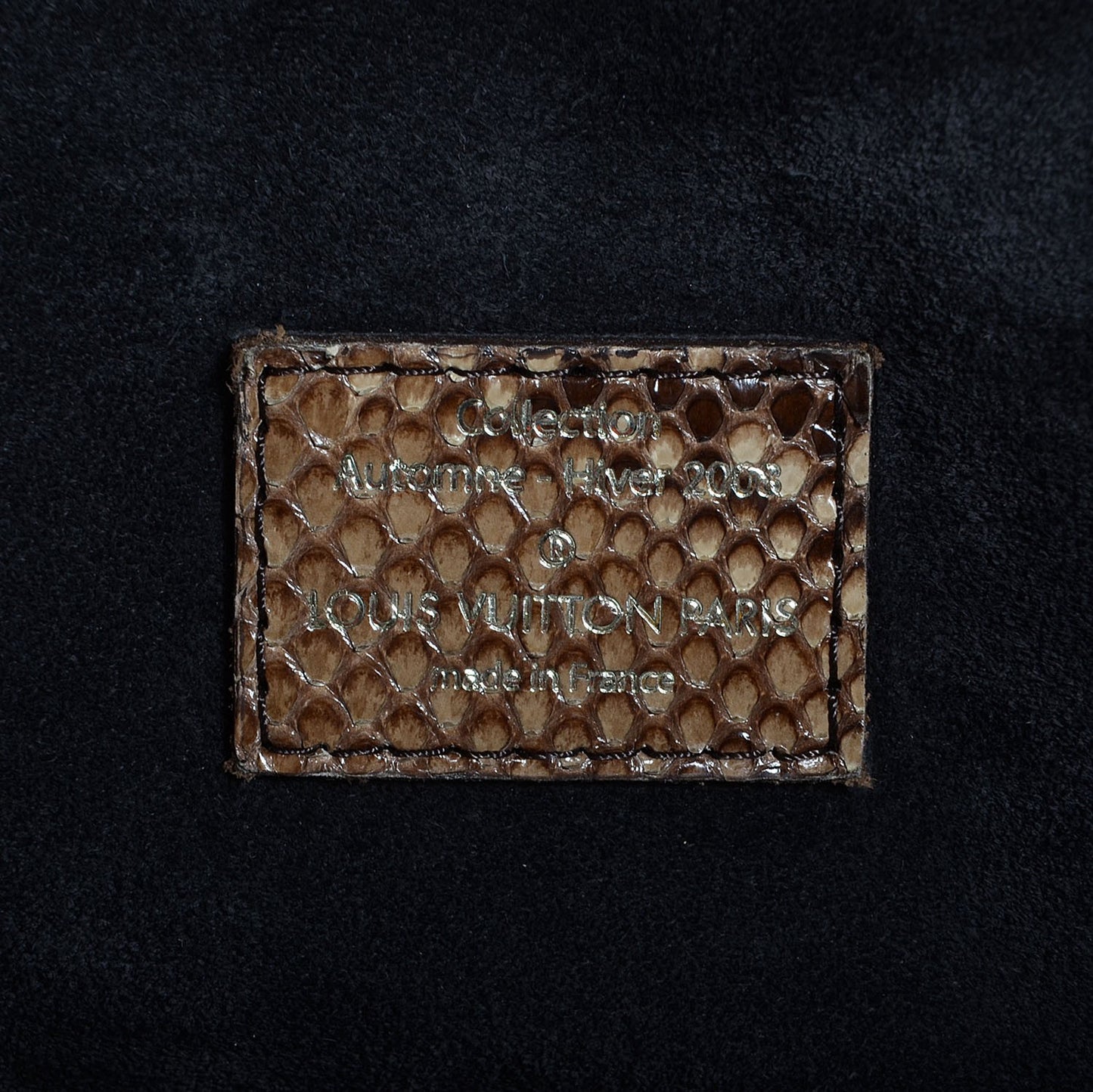 Monogram Python Suede Embossed Whisper GM Khol