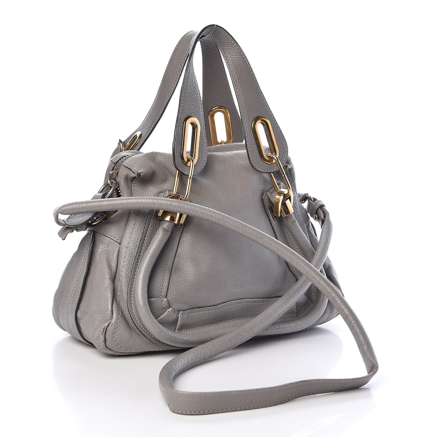 Calfskin Small Paraty Cashmere Grey