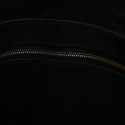 Celine Soft Grained Calfskin Sangle Bucket Bag Black 7 of 10