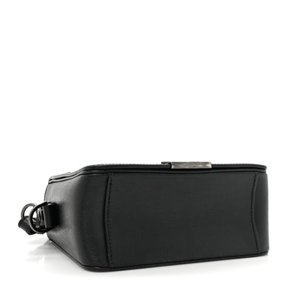 Off-White Saffiano Striped Diag Binder Clip Bag Black White 4 of 10