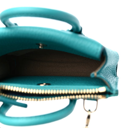 MCM Calfskin Milla Wallet Charm Tile Blue 5 of 8