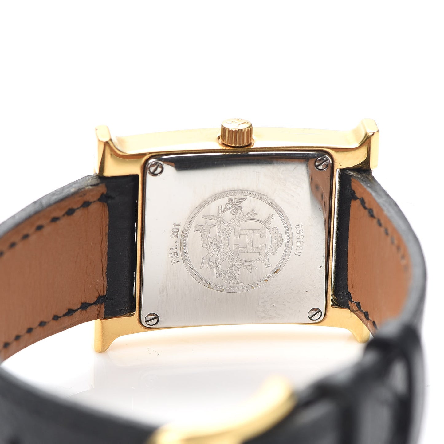 Stainless Steel Courchevel 21mm Heure H Hour Quartz Watch Noir