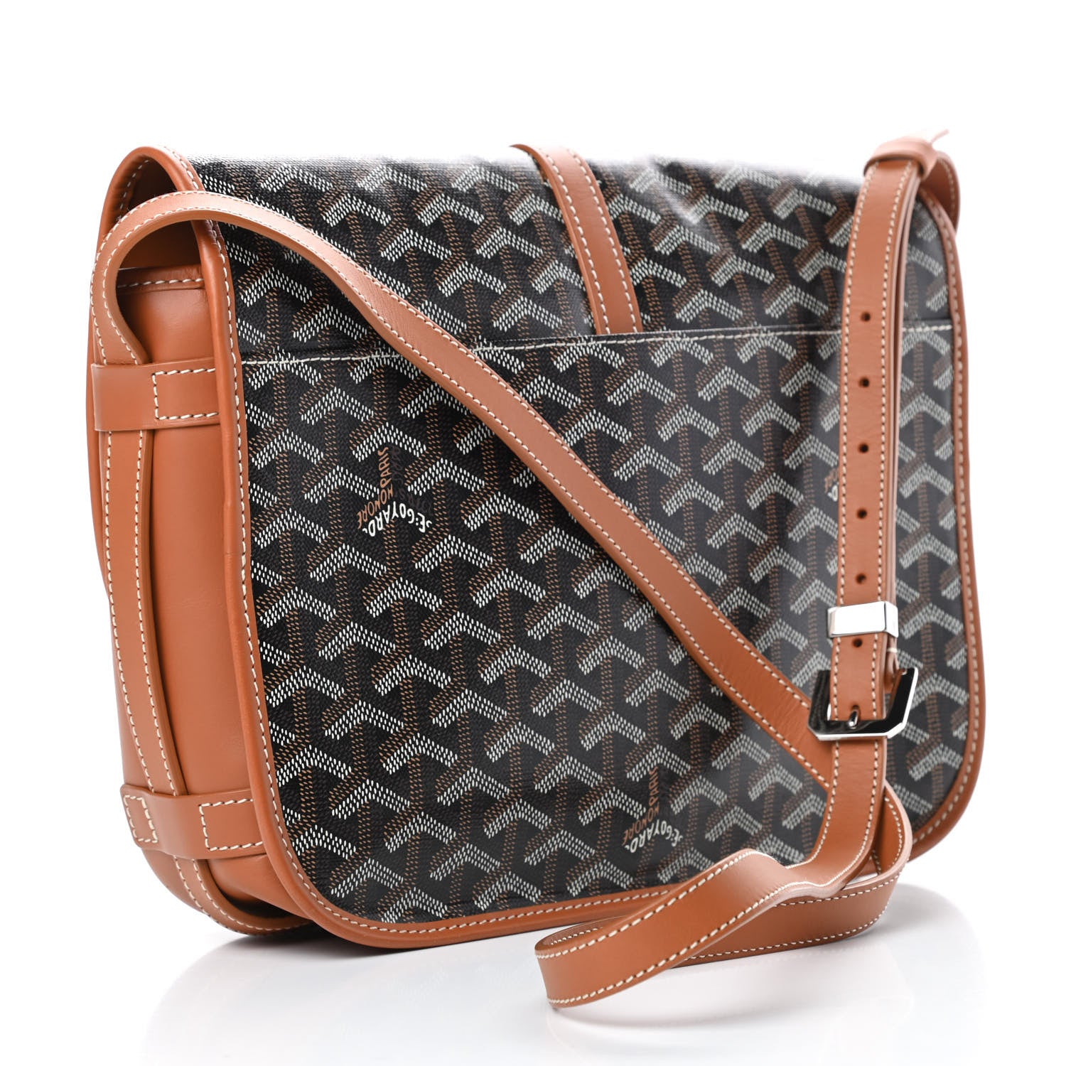 Goyard Goyardine Belvedere II MM Messenger Bag Black Gold 2 of 10