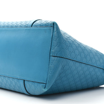 Gucci Soft Microguccissima Small Zippered Satchel Deep Cobalt 9 of 9