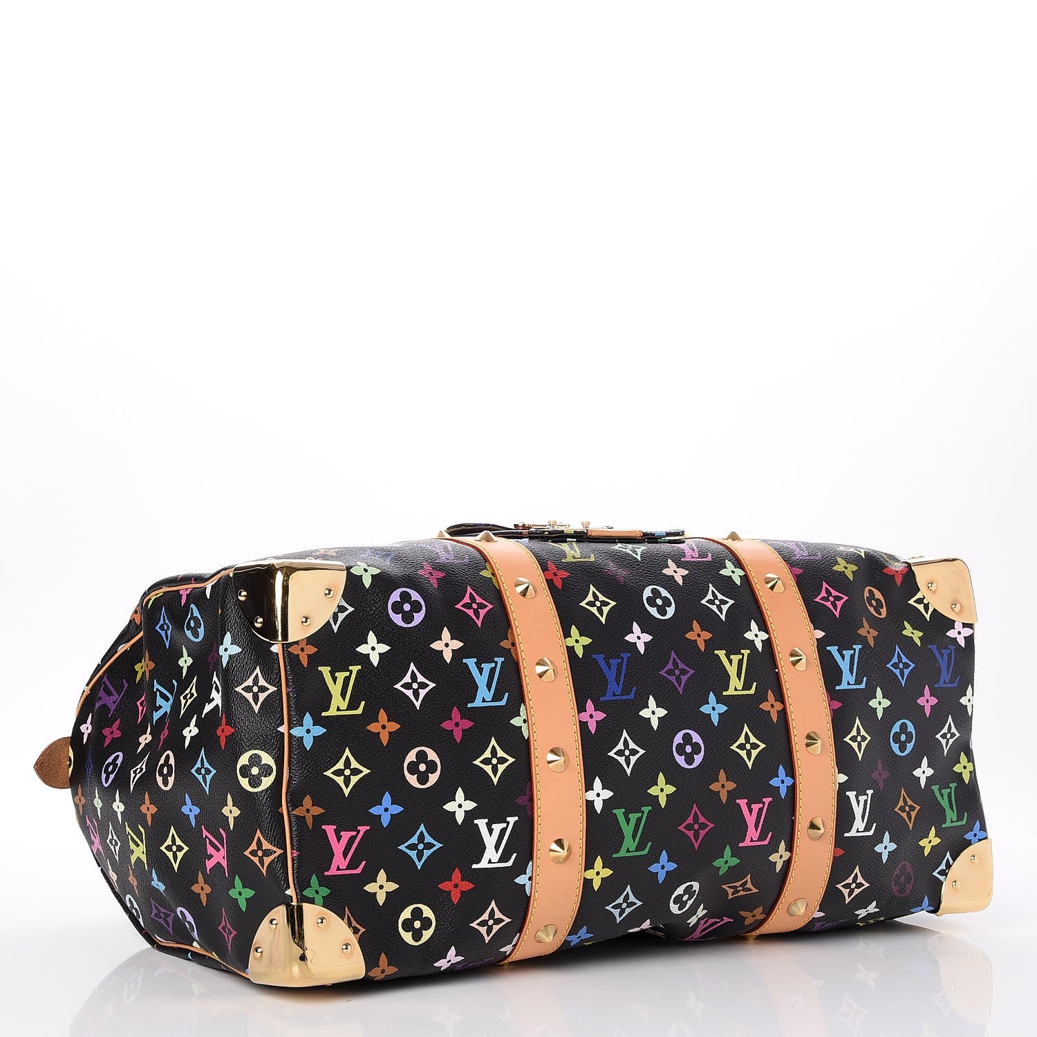 Louis Vuitton Monogram Multicolor Keepall 45 Black 4 of 7