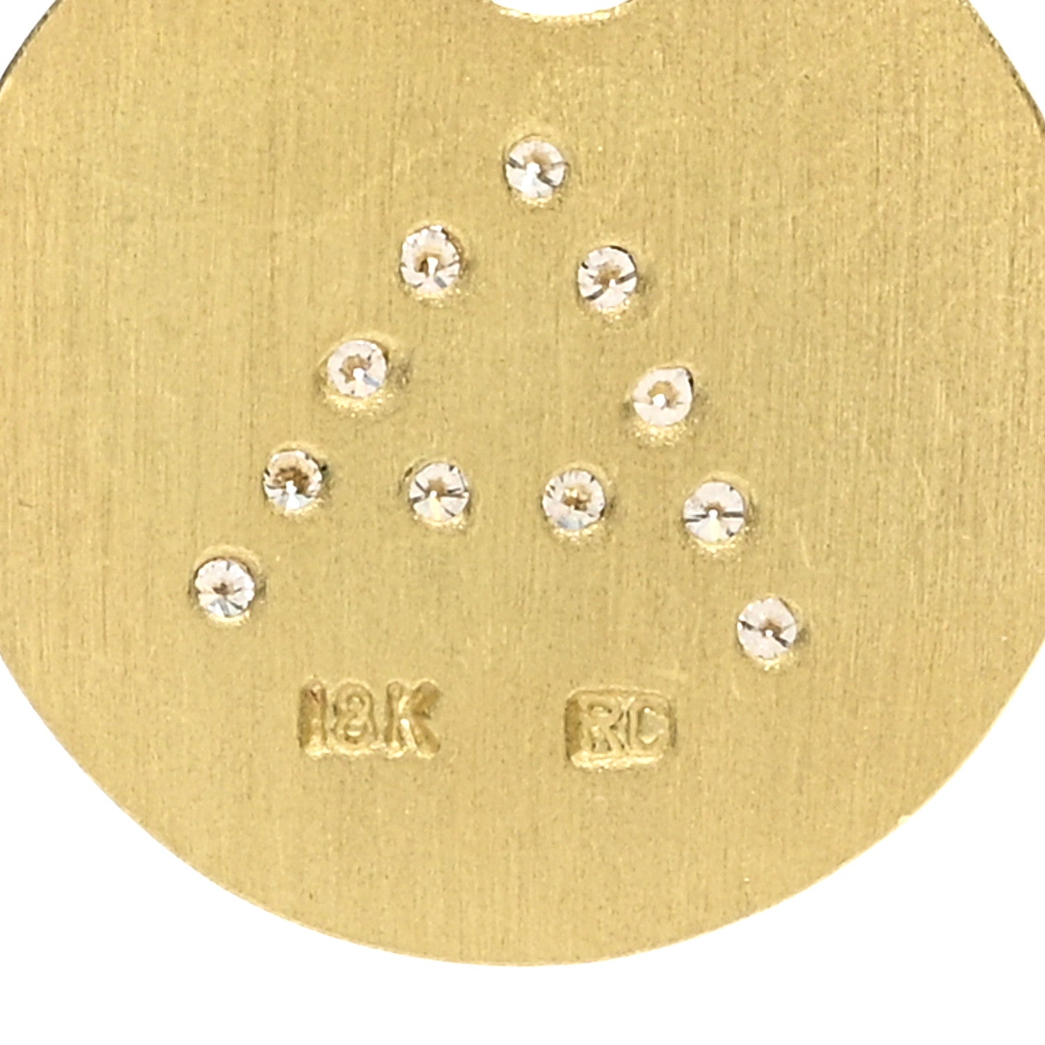 Roberto Coin 18K Yellow Gold Diamond Tiny Treasures Initial A Pendant Necklace 4 of 4