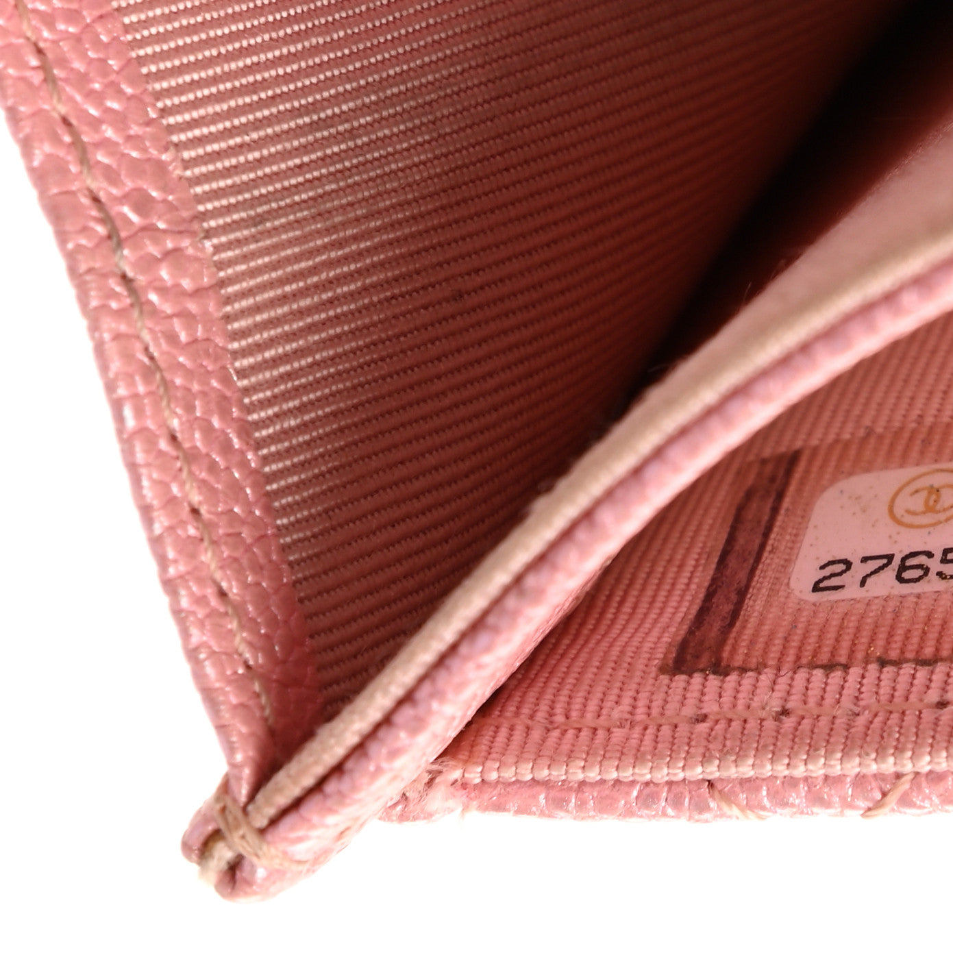 Chanel Iridescent Caviar Quilted Flap Card Holder Rose Pink 6 of 8