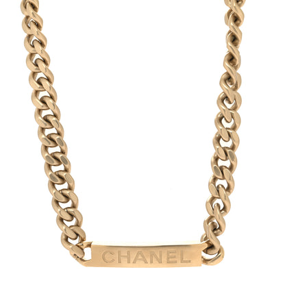 Chanel Oversized Chain Logo Necklace Gold 1 of 5