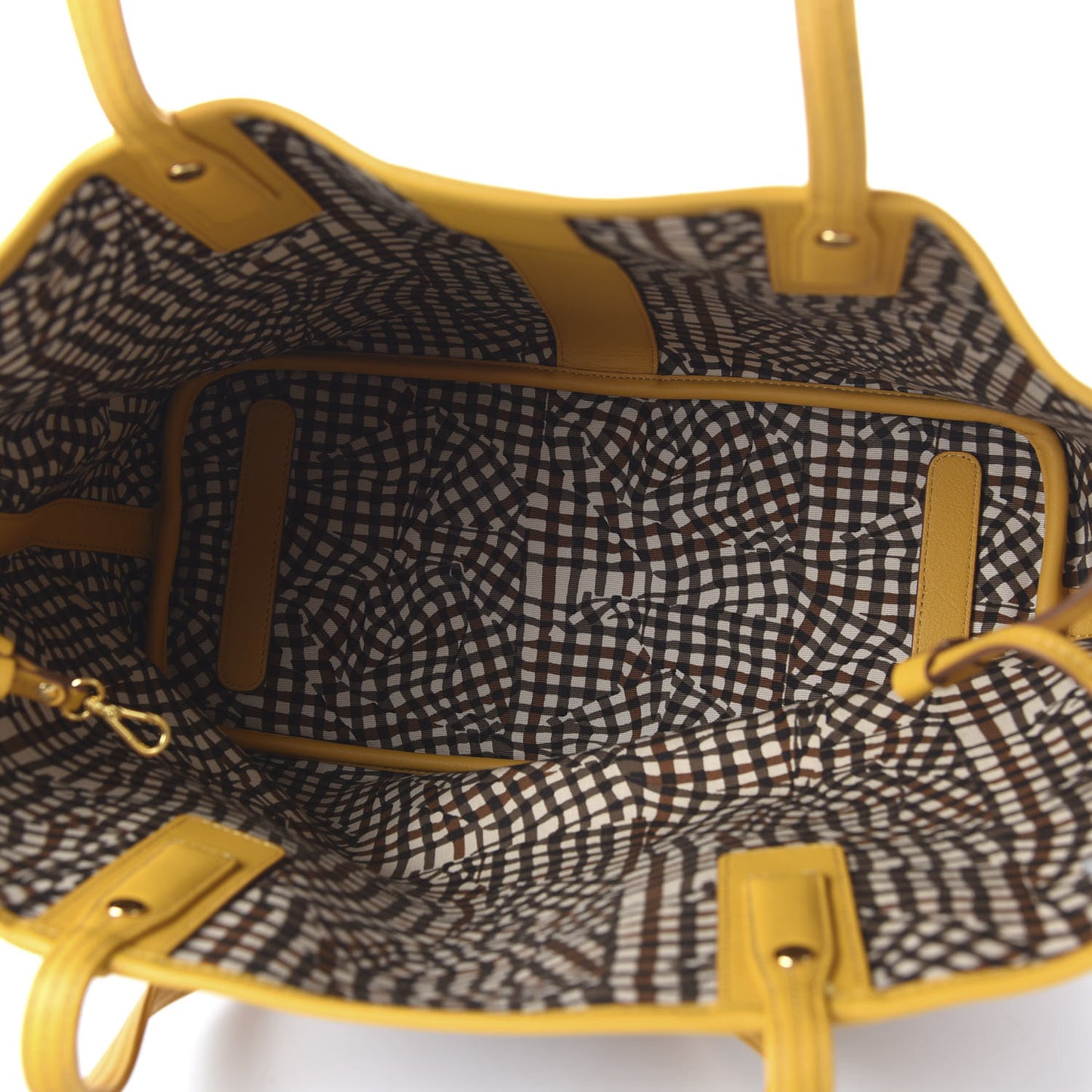 Visetos Medium Liz Reversible Shopper Tote Cognac Yellow