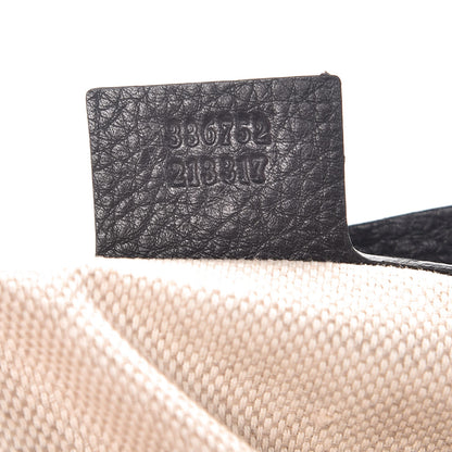 Gucci Pebbled Calfskin Medium Soho Flap Crossbody Black 7 of 7