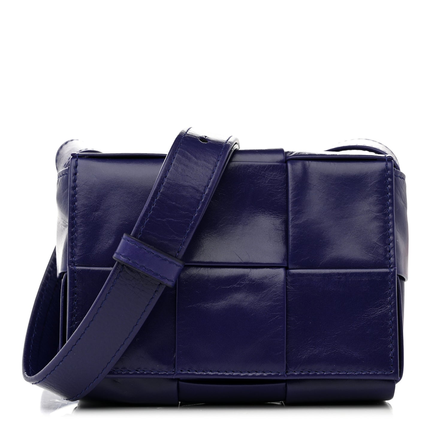 Paper Calfskin Maxi Intreccio Extra Mini Cassette Crossbody Bag