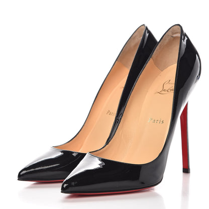 Christian Louboutin Patent Pigalle 120 Pumps 39 Black 3 of 10