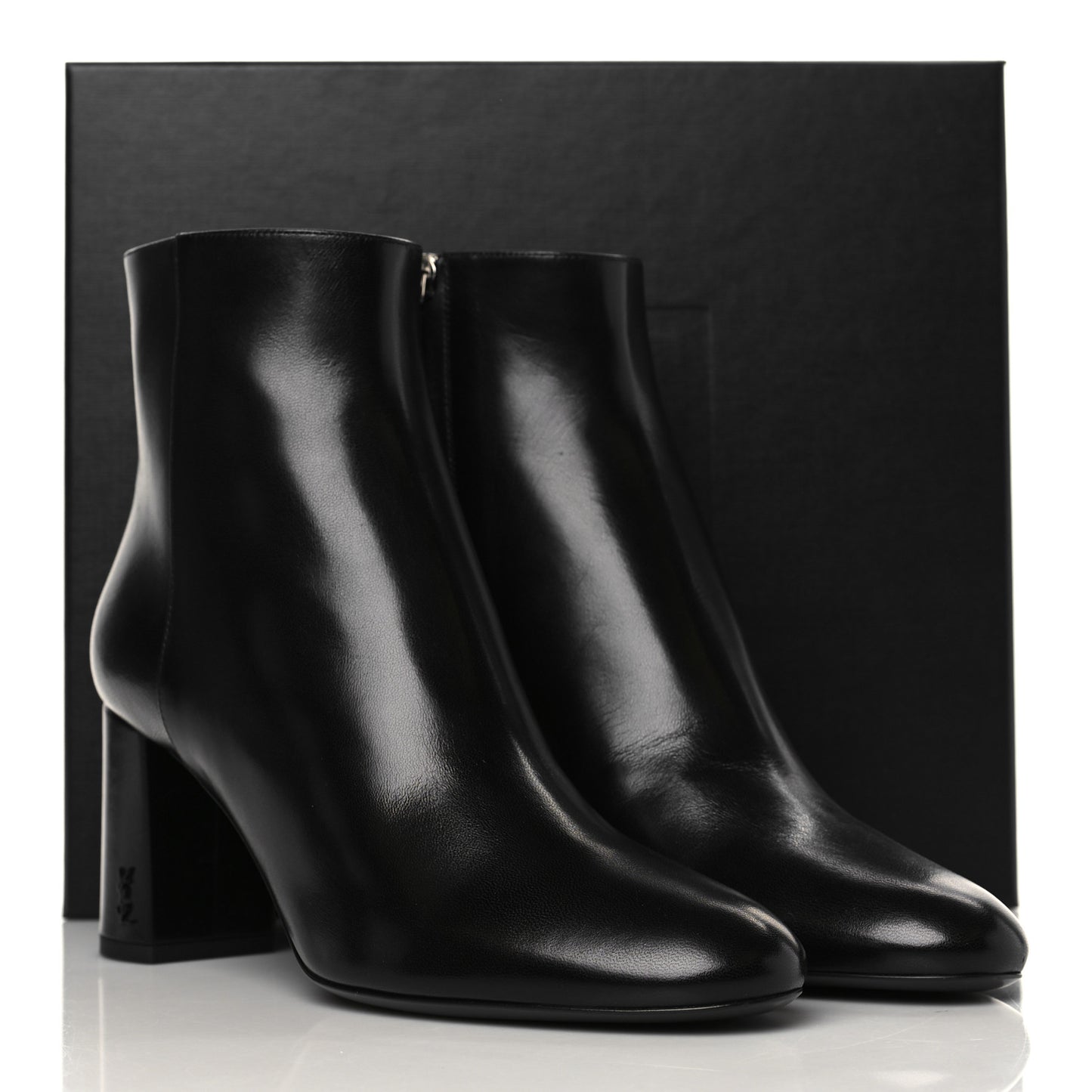 Nappa Vendome Loulou Ankle Zip Boot 39 Black